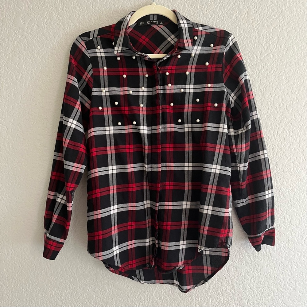 Zara plaid shirt XS